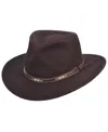 Scala Men's Felt Outback Hat In Brown