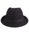 Scala Men's Felt Snap Brim Hat In Black