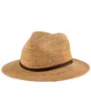 Scala Men's Fine Crocheted Safari Hat In Brown