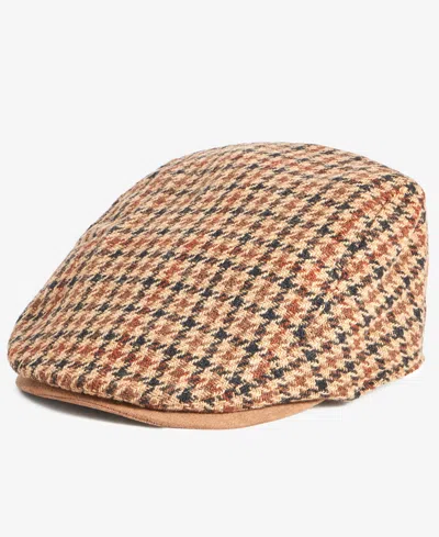 Scala Men's Ivy Wool Houndstooth Cap In Brown