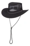 Scala Mesh Safari Hat In Black