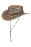 Scala Mesh Safari Hat In Brown