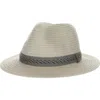 Scala Straw Safari Hat In Gray