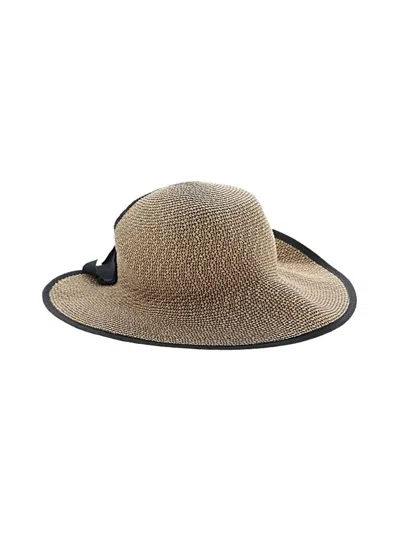 Pre-owned Scala Sun Hat In Brown