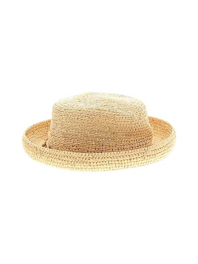 Pre-owned Scala Sun Hat In Gold
