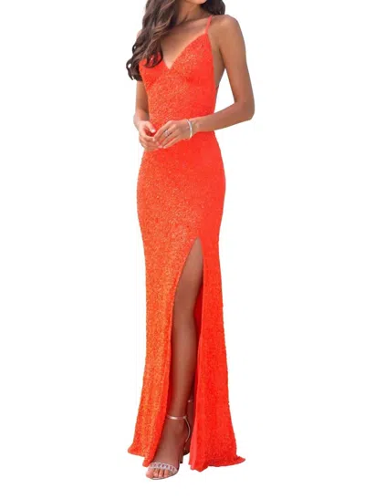 Scala Women's Gown In Orange