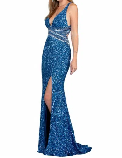 Scala Women's Gown In Sapphire In Blue