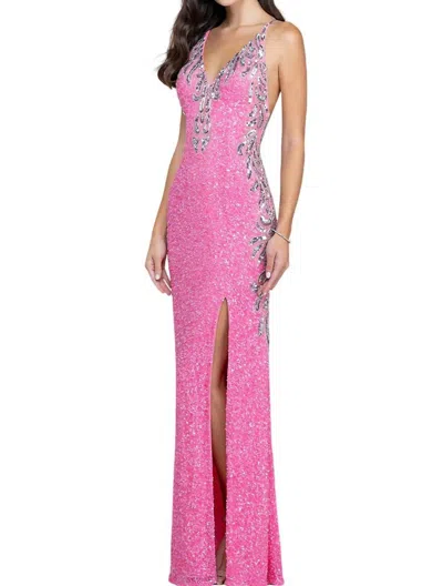 Scala Women's Gown In Straberry Silver In Multi