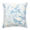 Scalamandre Ascot Linen Print Pillow In Sky