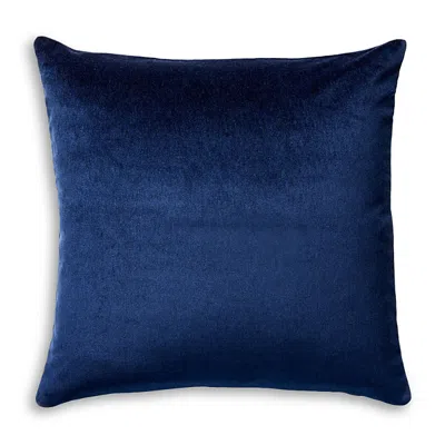 Scalamandre Bay Velvet Outdoor Pillow In Navy