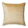 Scalamandre Bay Velvet Outdoor Pillow In Sand