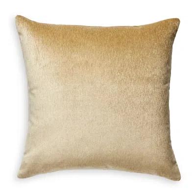 Scalamandre Bay Velvet Outdoor Pillow In Sand