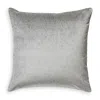 Scalamandre Bay Velvet Outdoor Pillow In Smoke