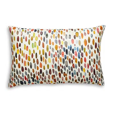 Scalamandre Jamboree Lumbar Decorative Pillow, 22 X 14 In Blue/multi
