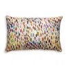 Scalamandre Jamboree Lumbar Decorative Pillow, 22 X 14 In Magenta/multi