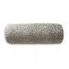 Scalamandre Leopard Bolster Decorative Pillow, 21 X 7 In Castle Gray