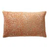 Scalamandre Leopard Lumbar Decorative Pillow, 22 X 14 In Orange Koi