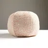 Scalamandre Leopard Sphere Decorative Pillow, 12 In Pink Sand
