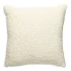 Scalamandre Mouton Decorative Pillow, 22 X 22 In White