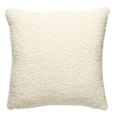 Scalamandre Mouton Decorative Pillow, 22 X 22 In White