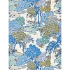 Scalamandre Sea Of Trees Wallcovering In Blue Ridge