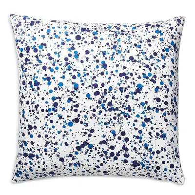 Scalamandre Spatter Decorative Pillow, 22 X 22 In Dark Navy