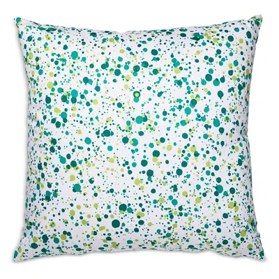 Scalamandre Spatter Decorative Pillow, 22 X 22 In Green