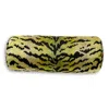 Scalamandre Tigre Bolster Decorative Pillow, 21 X 7 In Green/black