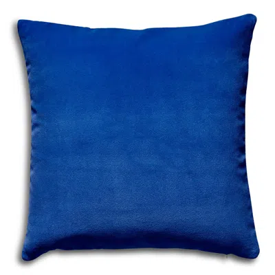 Scalamandre Torino Velvet Decorative Pillow, 22 X 22 In Cobalt