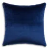 Scalamandre Torino Velvet Decorative Pillow, 22 X 22 In Navy