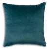Scalamandre Torino Velvet Decorative Pillow, 22 X 22 In Peacock
