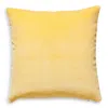 Scalamandre Torino Velvet Decorative Pillow, 22 X 22 In Sunshine
