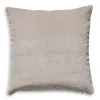 Scalamandre Torino Velvet Decorative Pillow, 22 X 22 In Taupe