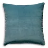 Scalamandre Torino Velvet Decorative Pillow, 22 X 22 In Teal