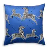 Scalamandre Zebra's Petite Decorative Pillow, 22 X 22 In Denim