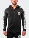 Scaling Hoodie Monogram Black In Black