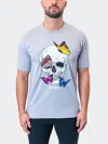 Scaling Tee Butterfly Grey In White