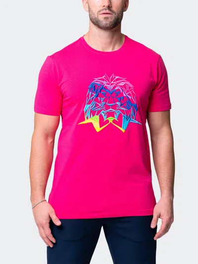 Scaling Tee Neon Fushia In Pink