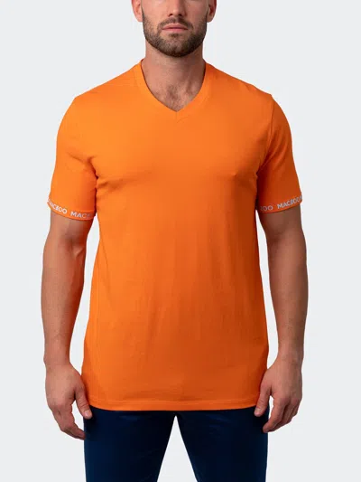 Scaling V-neck Vivaldisleeve Orange