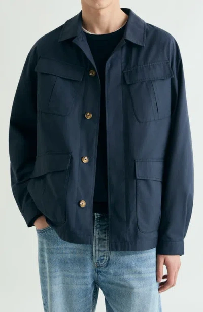 Scalpers Army Navy Jacket In Blue