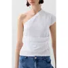 Scalpers Asy Drapped Tee In White