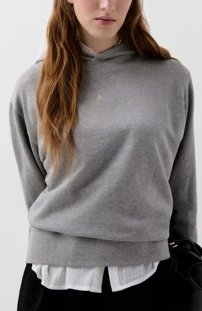 Scalpers Basic Fade Hoodie Sweater In Gray