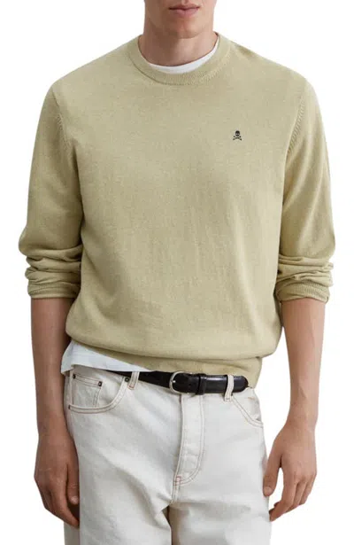 Scalpers Basic R Contrast Tricot Sweater In Green