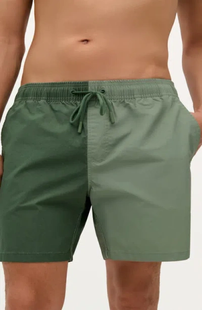 Scalpers Block Swimsuit In Green