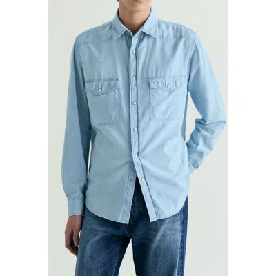 Scalpers Bodo Denim Shirt In Blue