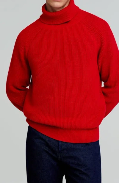 Scalpers Bowie Roll Neck Tricot In Red