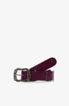 Scalpers Braid Belt In Burgundy