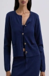 Scalpers Casualknitset Cardigan In Blue