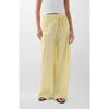 Scalpers Cop Check Pant In Yellow