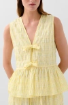 Scalpers Cop Check Top In Yellow